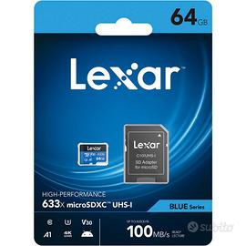 Lexar 633x Scheda MicroSD 64GB