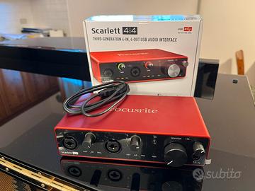 Focusrite Scarlett 4i4 3rd gen - scheda audio