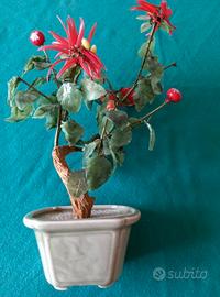 Composizione in pietra dura e giada