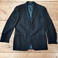 Giacca blu in lana uomo. Donegal. Taglia 52. 