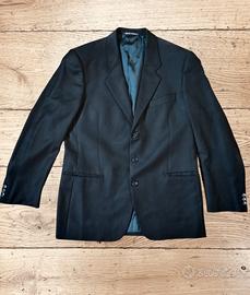 Giacca blu in lana uomo. Donegal. Taglia 52. 