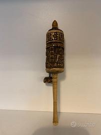 ANTICA RUOTA PREGHIERA TIBETANA