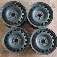 4 cerchi in acciaio R15 x Audi, VW, Skoda,Seat 