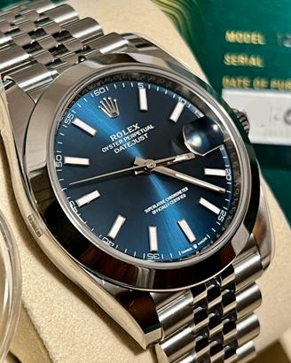 🔵🔵 Rolex Datejust 41mm blu jubilee nuovo! 🔵🔵
