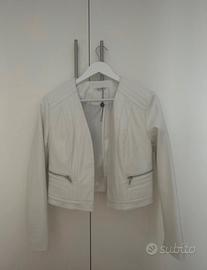 Giacca nuova bianca ecopelle