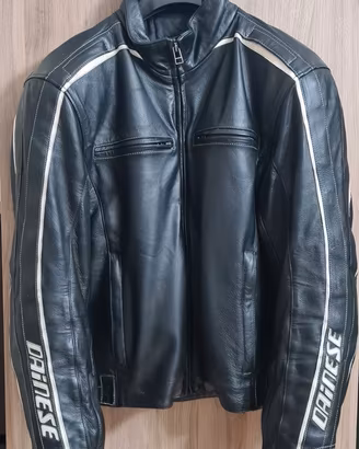 Giacca da moto Dainese in pelle nera
