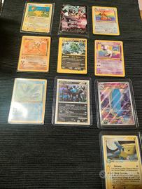 lotto carte Pokemon vintage miste