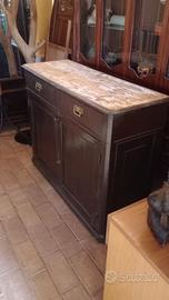 credenza vintage con cassetti 