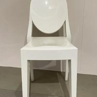 Kartell sedia Victoria Ghost Bianco Lucido