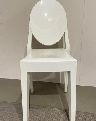 Kartell sedia Victoria Ghost Bianco Lucido