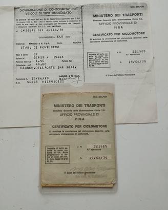 Piaggio SI originale 1979
