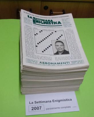 LA SETTIMANA ENIGMISTICA, anno 2007, parzialmente