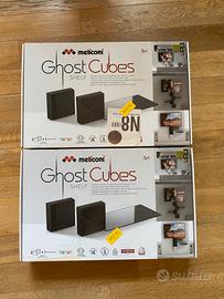 Meliconi Ghost Cubes Shelf Nero-Sistema Copricavi