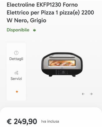 Forno elettrico per pizza