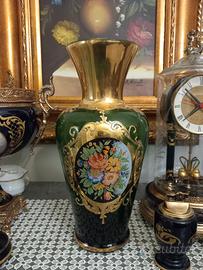 antico vaso vetro murano lavorazione tre fuochi 