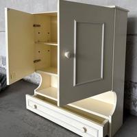 Mobiletto bianco per bagno o cucina