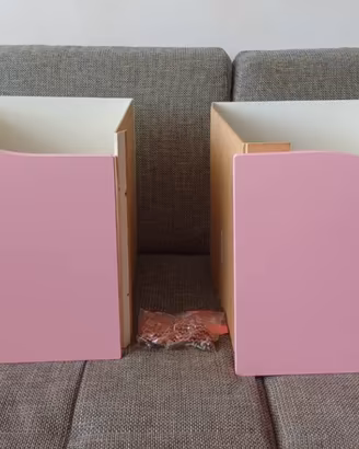 Coppia Ante IKEA Scaffale KALLAX Rosa