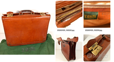 Borsa vintage vera pelle D'aragona