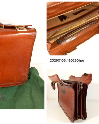 Borsa vintage vera pelle D'aragona