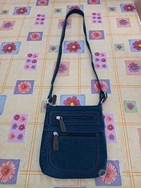 Borsa a Tracolla Donna in tessuto denim,cm 20x22