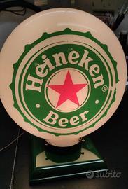 Heineken beer lampada da bar pubblicitaria