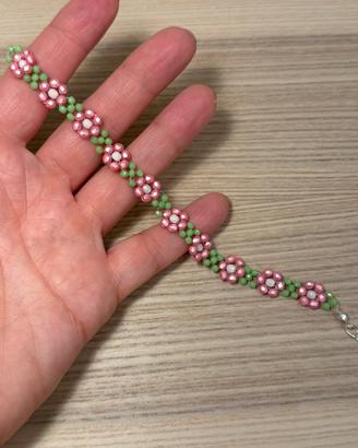 Bracciale Intreccio di Rose - fatto a mano (nuovo)