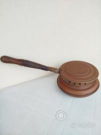 scaldaletto vintage in rame 