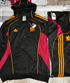 tuta AS Roma taglia L con cappuccio 