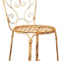 Charme Rustico e Eleganza: Sedia da Giardino Vinta