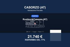Immobile in asta di 296 m² a Casorzo