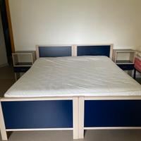 Camera matrimoniale o due letti singoli colore blu