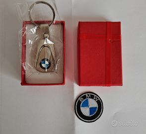 Portachiavi Bmw in acciaio  BMW Patch ricamata 