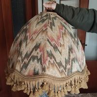 Lampadario a sospensione in tessuto vintage