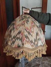 Lampadario a sospensione in tessuto vintage