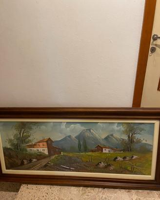 Dipinto Olio Antonio Ponticelli con Autentica
