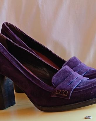 scarpe viola Michele Lopriore Milano