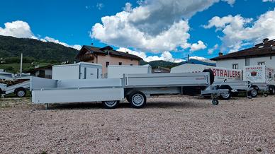 Carrello rimorchio auto doppio asse