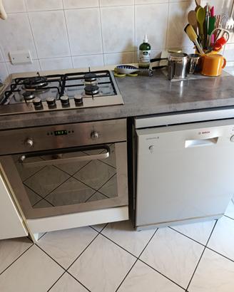 Piano cottura + forno+ lavastoviglie+ topper(piano