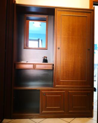 Mobile da ingresso in legno specchio + scorrevoli