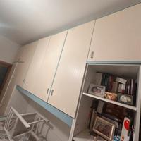 Armadio a ponte con letto singolo