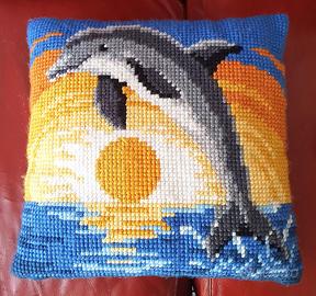 Cuscino punto croce Vervaco