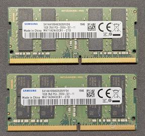 Kit Ram Samsung 32GB 2x16 SO-DIMM DDR4-2666