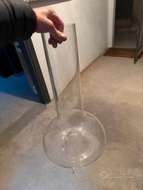 Vaso in vetro trasparente