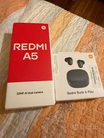 Redmi A5 128GB + Redmi Buds 6 NUOVI SIGILLATI