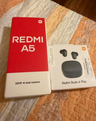 Redmi A5 128GB + Redmi Buds 6 NUOVI SIGILLATI