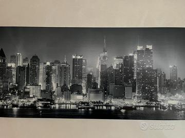 Stampa su tela immagine by night Manhattan