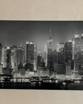 Stampa su tela immagine by night Manhattan