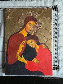 icona religiosa dipinta a mano