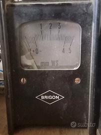 Manometro Vintage BRIGON- Tirimetro Industriale