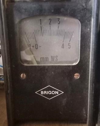 Manometro Vintage BRIGON- Tirimetro Industriale